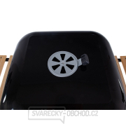 Gril na dřevěné uhlí s krytem a nastavením roštu - rošt 40x40cm  náhled