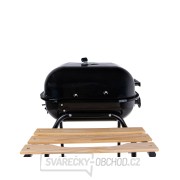 Gril na dřevěné uhlí s krytem a nastavením roštu - rošt 40x40cm  náhled