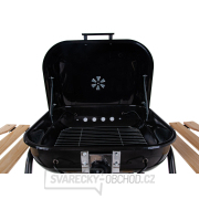 Gril na dřevěné uhlí s krytem a nastavením roštu - rošt 40x40cm  náhled