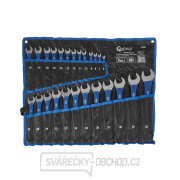 Leštěné vidlicové klíče s pryžovou protiskluzovou rukojetí 6-32mm 25 ks. CRV  Náhled