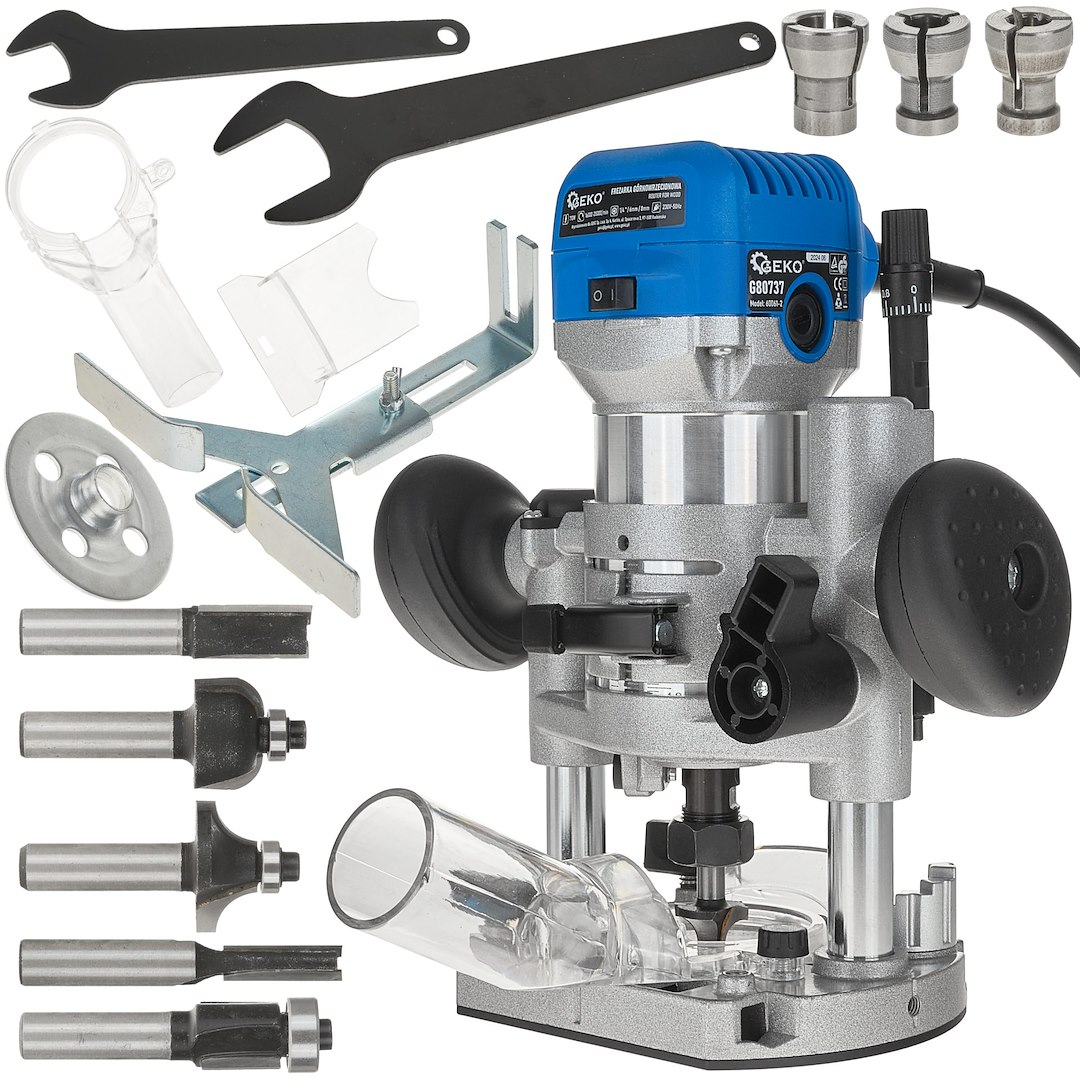 GEKO 710W horní router s regulací rychlosti a základnou (4) G80737