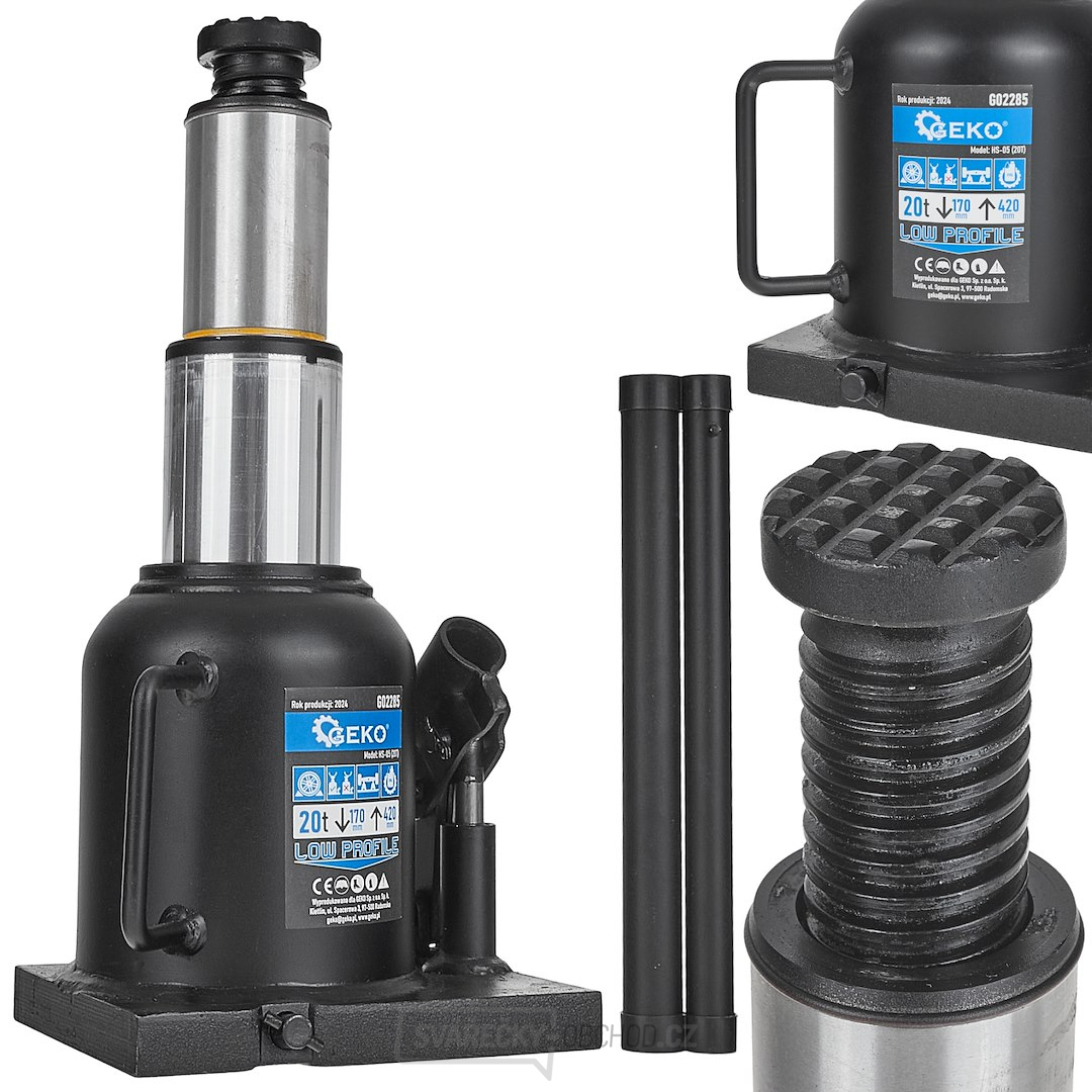 Dvoustupňový hydraulický zdvih sloupku - nízký 20T (2)