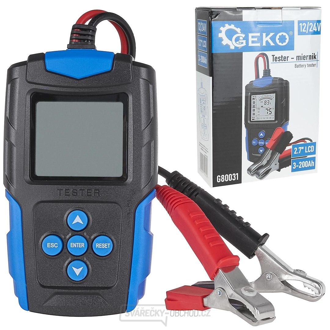 Tester - LCD měřič pro kontrolu baterií 12/24V 3Ah-200Ah (30)