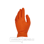 SOLID GRIP nitrilové rukavice 50ks. velikost L oranžová  Náhled