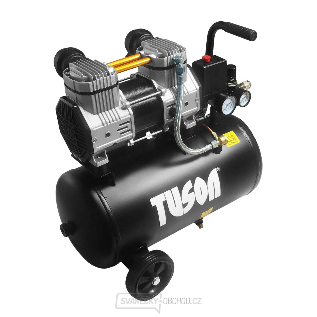 TUSON - Tichý bezolejový kompresor 1,5kW, 2,0HP, 24l