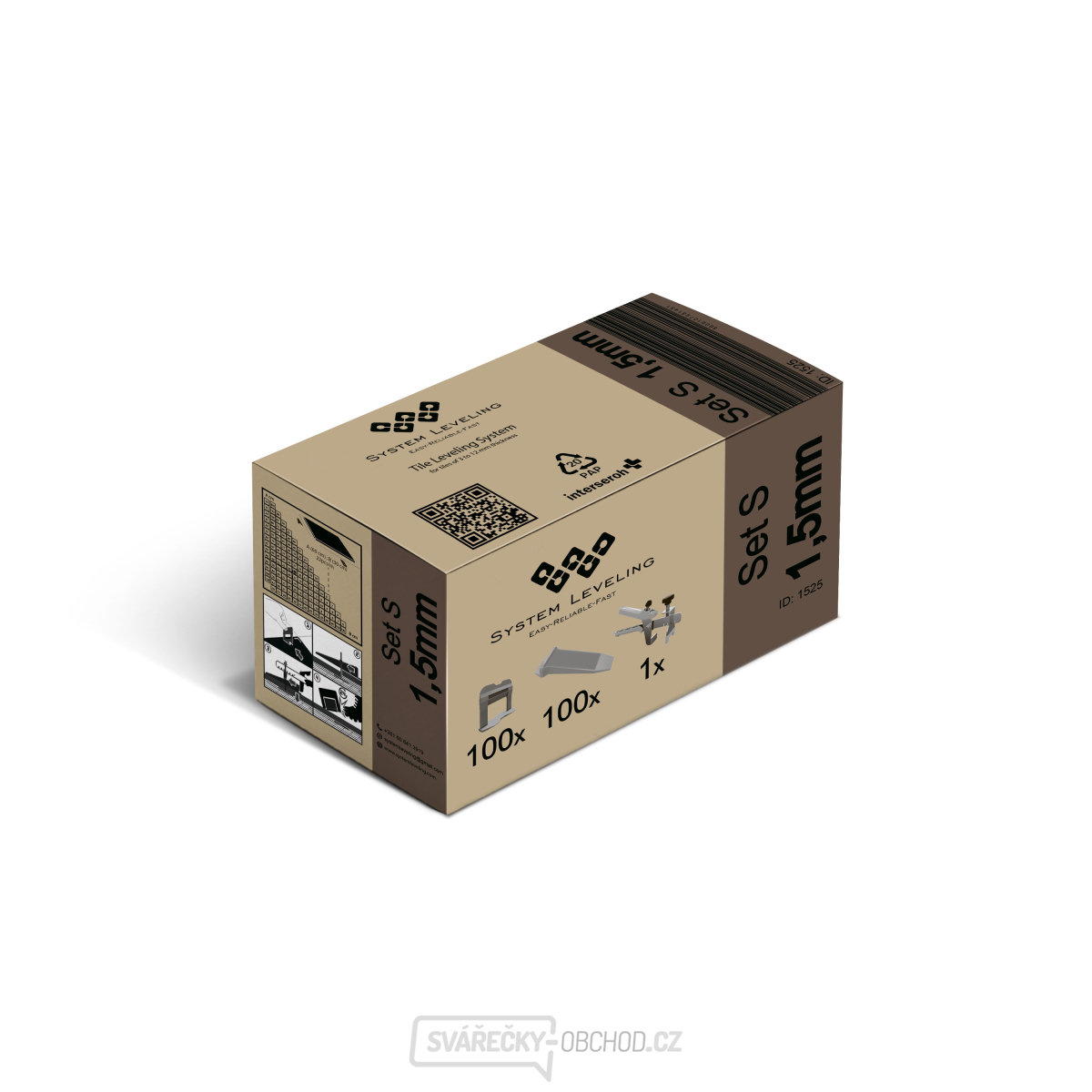 System Leveling - aplikační SET 100/100/1 - 1,5mm, karton