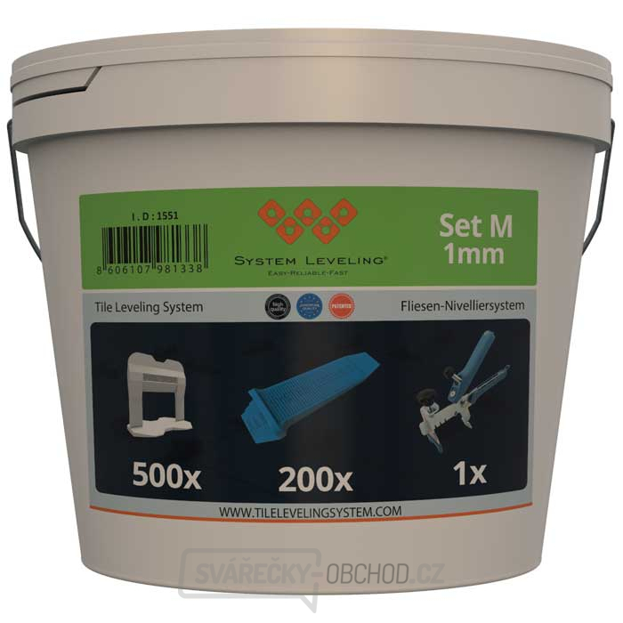 System Leveling - aplikační SET 500/200/1 - 1mm