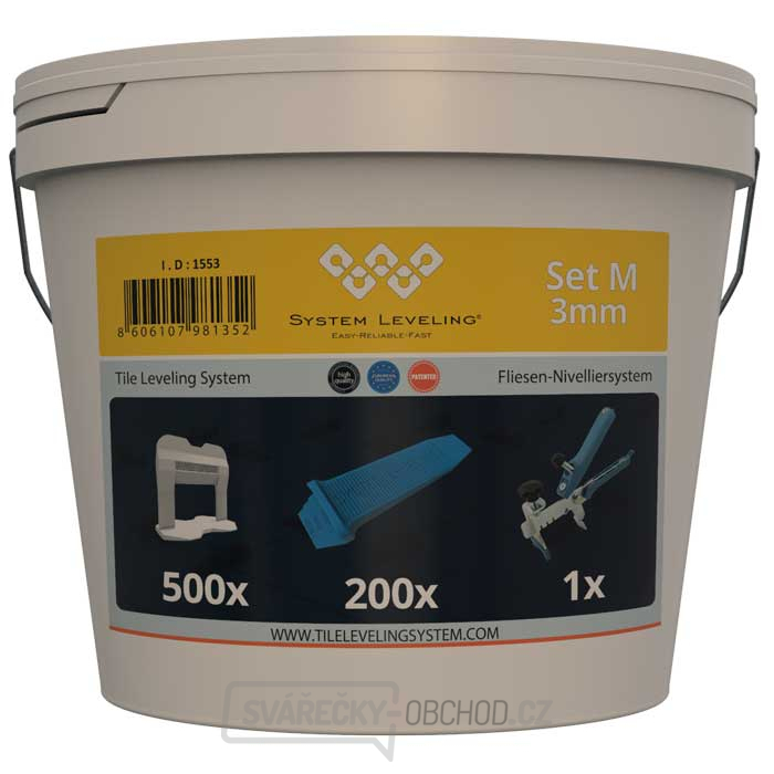 System Leveling - aplikační SET 500/200/1 - 3mm