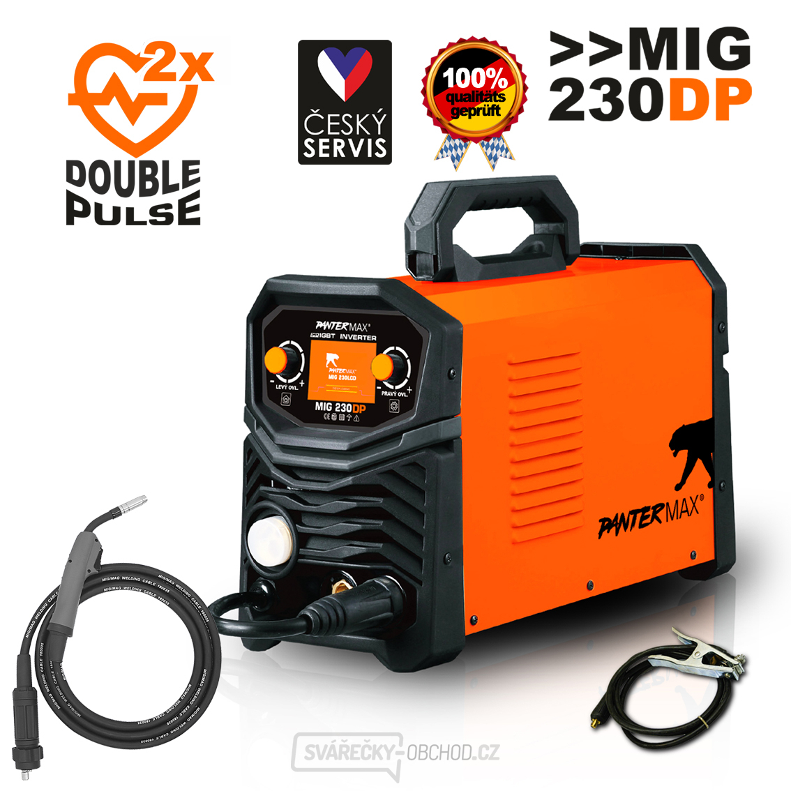 PANTERMAX® MIG230DP invertorová svářečka MIG/TIG/MMA