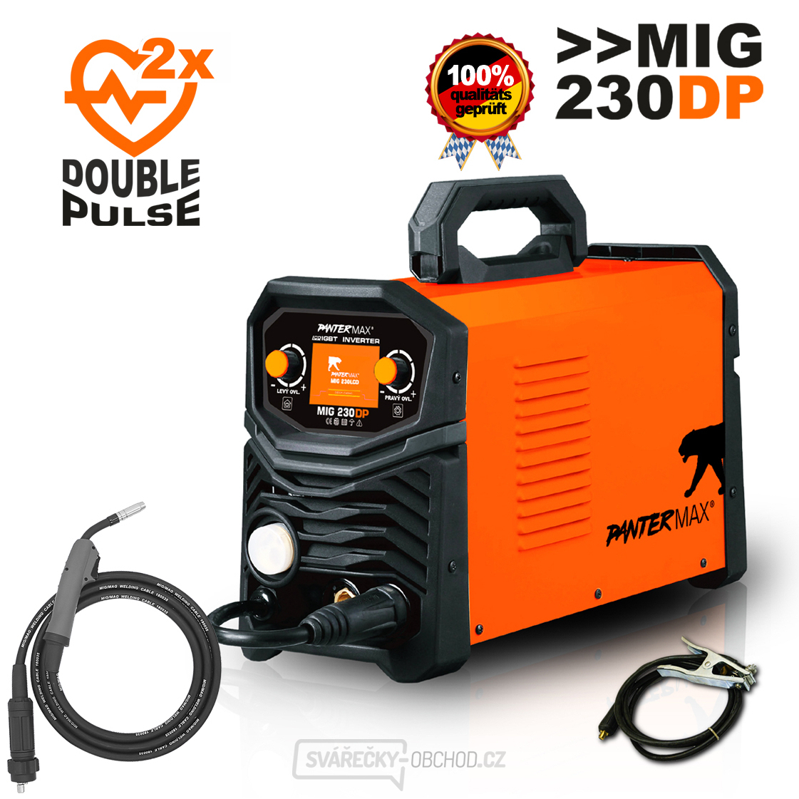 PANTERMAX® MIG230DP invertorová svářečka MIG/TIG/MMA