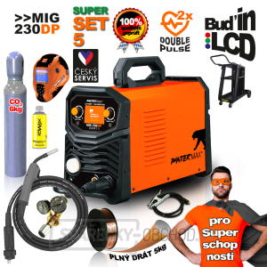 PANTERMAX® MIG230DP invertorová svářečka MIG/TIG/MMA SET5 PANTERMAX® MIG230DP invertorová svářečka MIG/TIG/MMA SET5 gallery main image