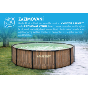 Bazén Florida 3,05x0,91 m se skimmerem - motiv TEAK náhled