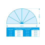 Zastřešení Pool House CABRIO průměr 5,50m (pro bazény 4,57 m) náhled