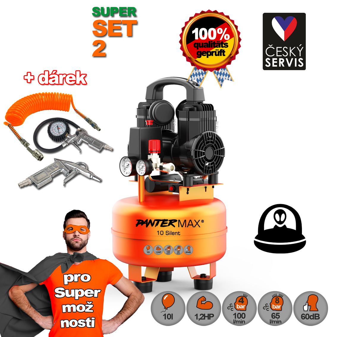Levně PANTERMAXAirFlow 10 SILENT SET2 PMAF10SI_S02