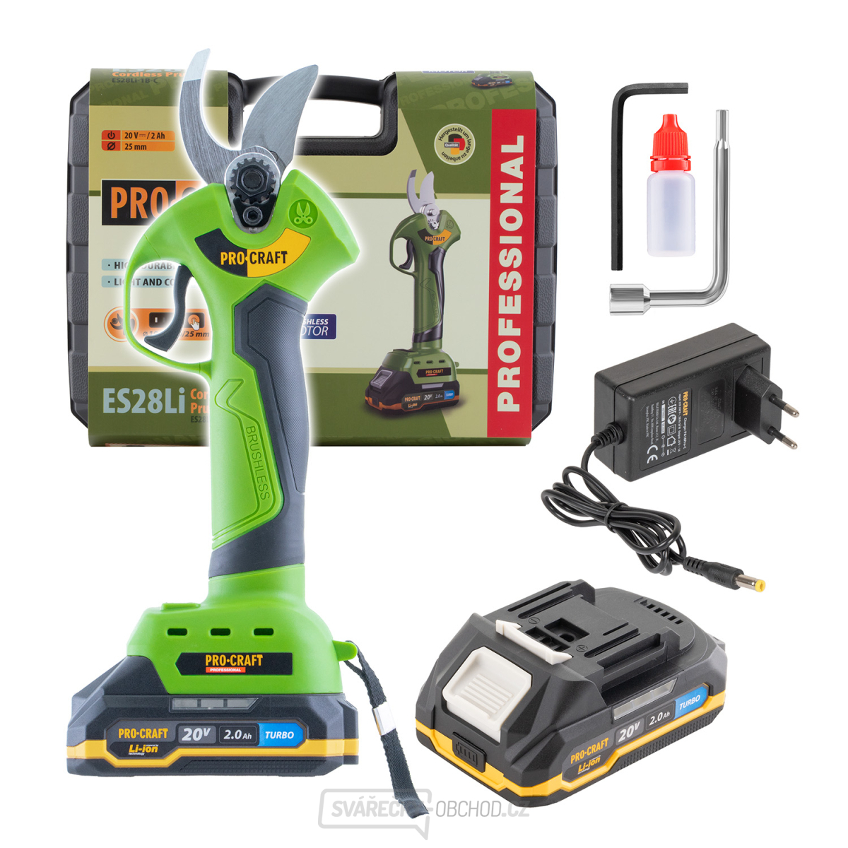 Aku nůžky na větve Procraft ES28Li | ES28Li