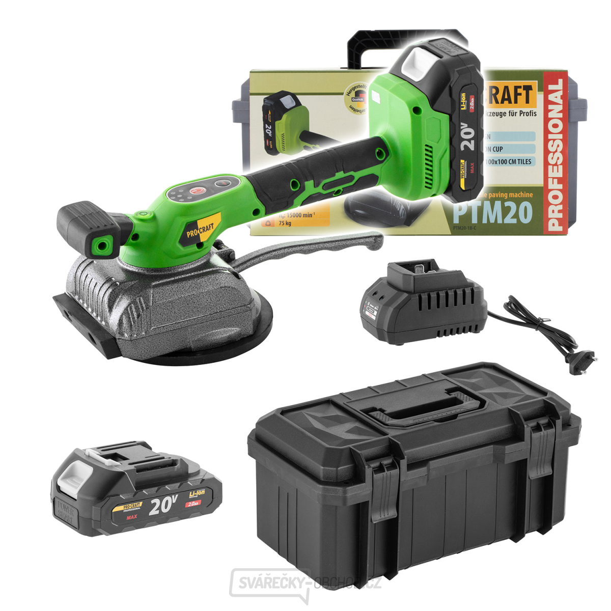 Vibrační přísavka na dlažbu Procraft PTM20-1b-c | PTM20-1b-c