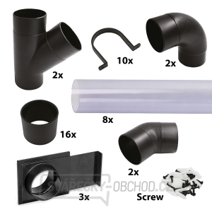 IGM PRO Sada příslušenství pro odsávání 100mm IGM PRO Sada příslušenství pro odsávání 100mm gallery main image