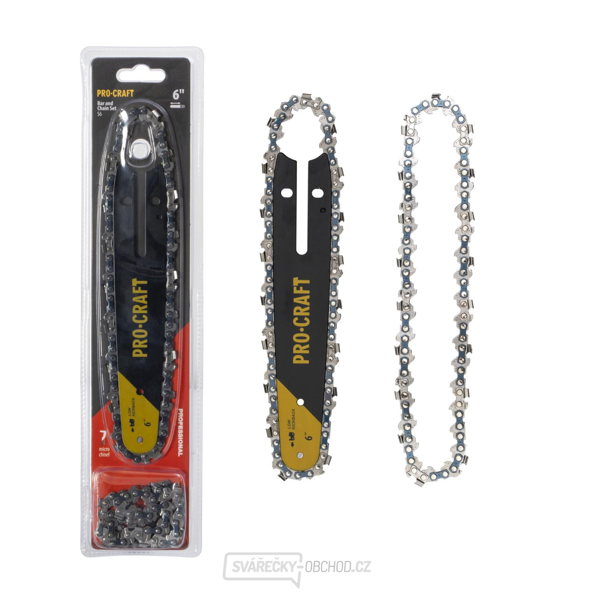 Sada pilových řetězů a lišty S6 (2 řetězy a 1 lišta) | S6