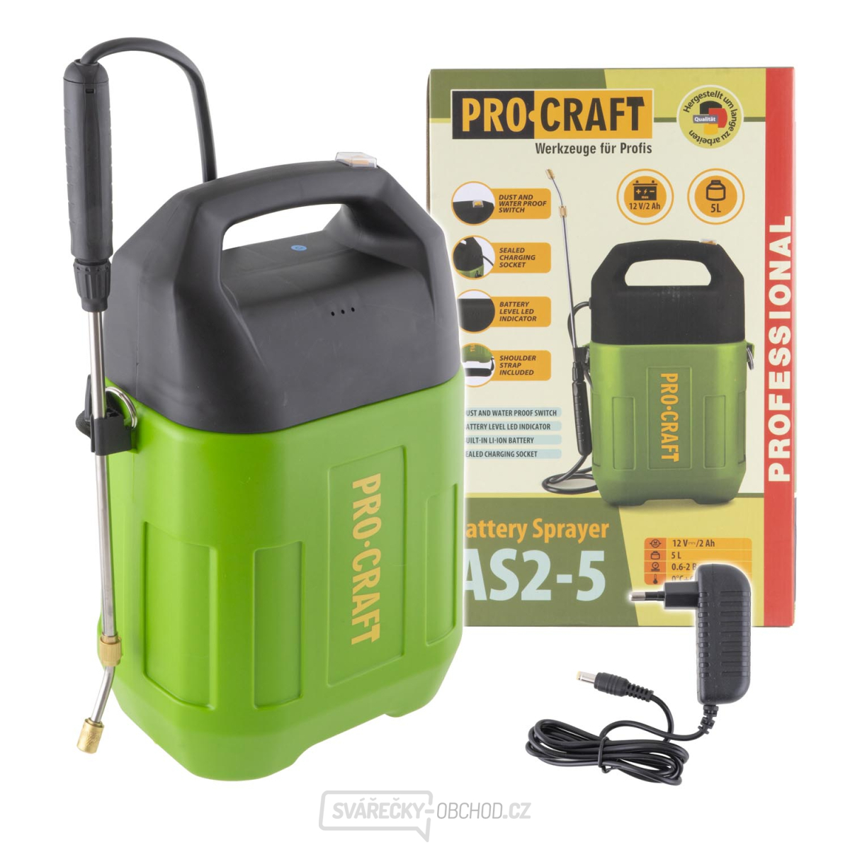 Aku postřikovač Procraft AS2-5 | AS2-5