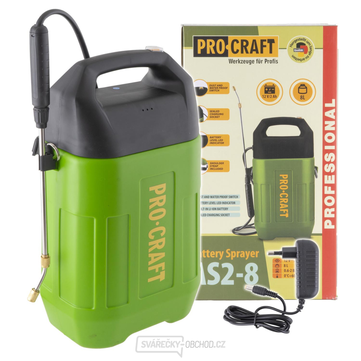 Aku postřikovač Procraft AS2-8 | AS2-8