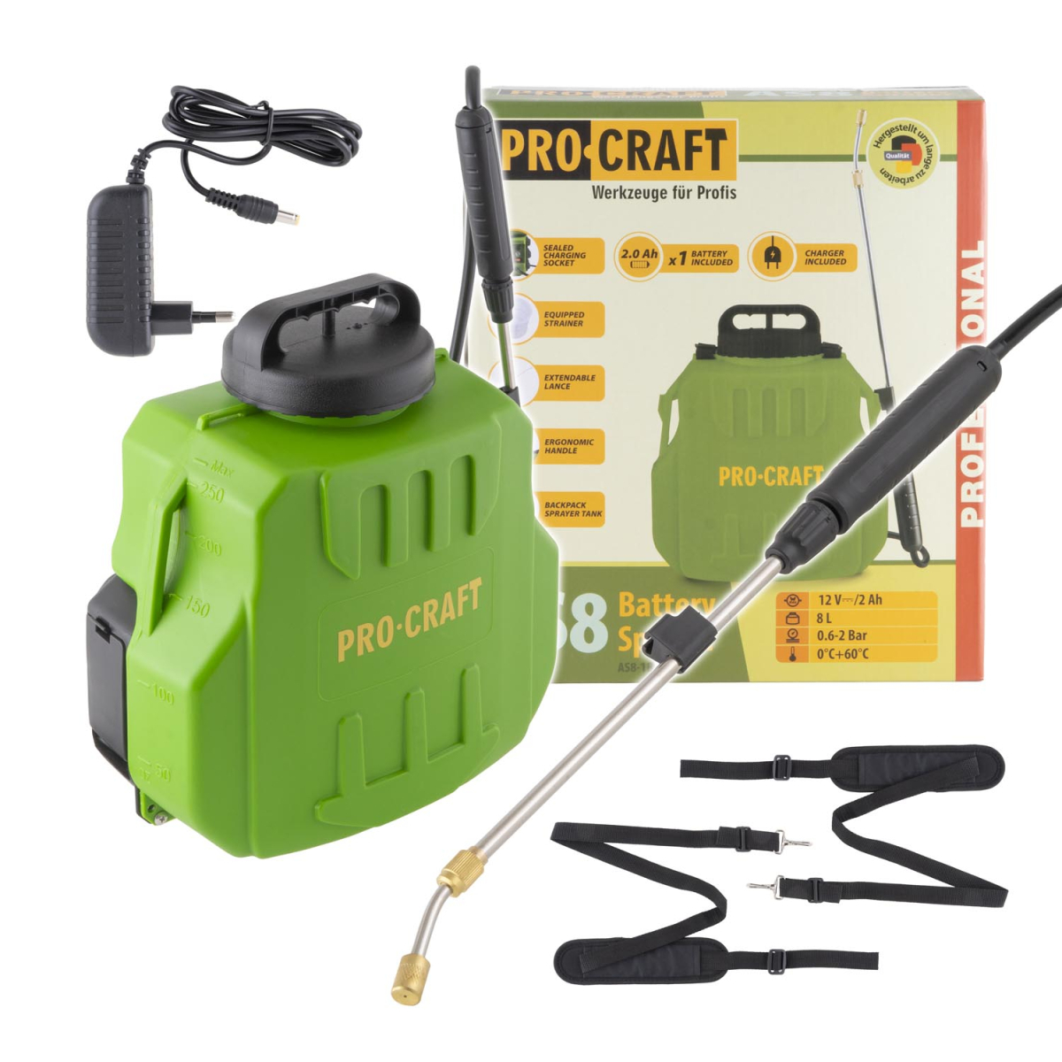 Aku postřikovač Procraft AS8 | AS8 AS8
