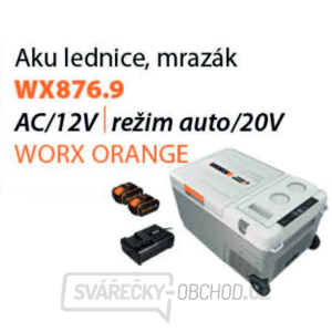 Worx set WX876.9 - Aku lednička / mrazák 20V + WA3611 2x4.0Ah - duální nabíječka - Powershare gallery main image