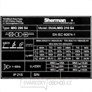 Sherman Invertorová svářečka DUALMIG 210 S4 s kolečky a policí na láhve + Hořák + Kabely Sherman Invertorová svářečka DUALMIG 210 S4 s kolečky a policí na láhve + Hořák + Kabely náhled