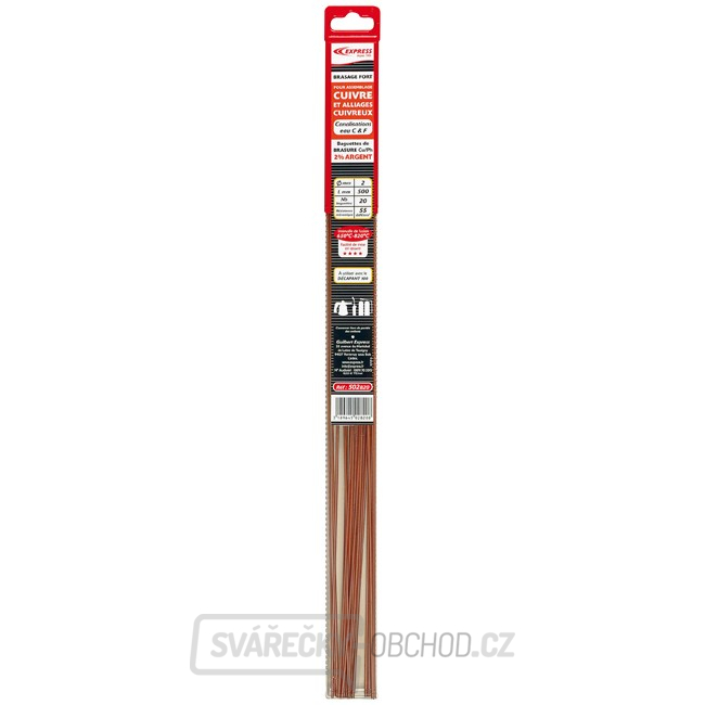 Páj.dráty Cu/Ph/2% Ag-20ks pro pájení na tvrdo Páj.dráty Cu/Ph/2% Ag-20ks pro pájení na tvrdo gallery main image