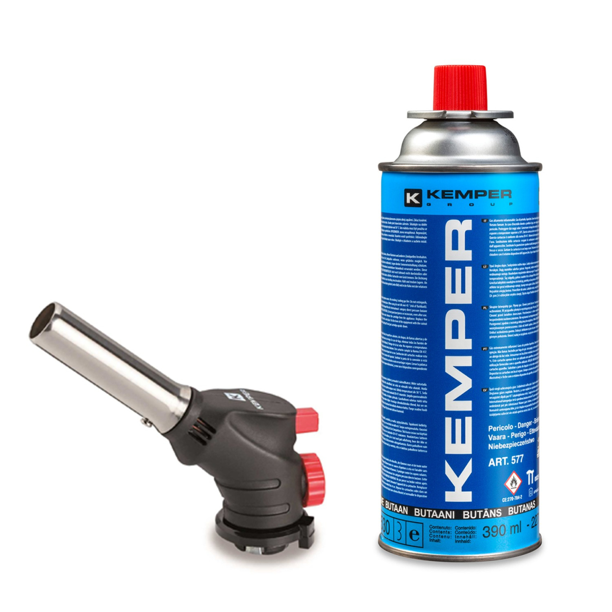 Kemper Group Hořák 1057 + kartuš butan 227 g (390 ml) 1057KIT