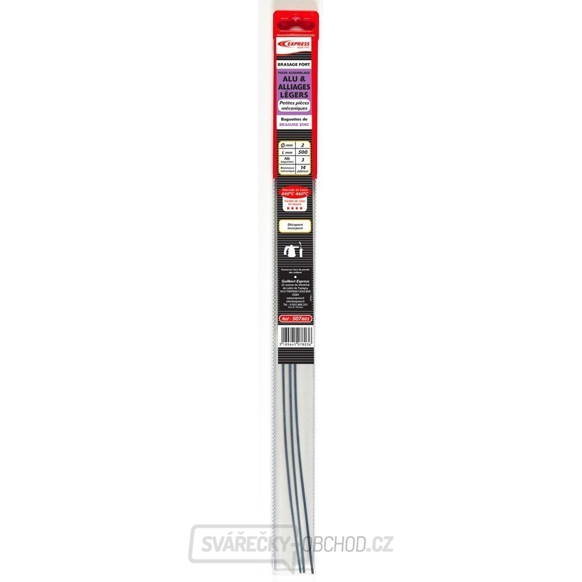 Pájecí dráty zinek s pájecí pastou- 3ks - 2mm Pájecí dráty zinek s pájecí pastou- 3ks - 2mm gallery main image