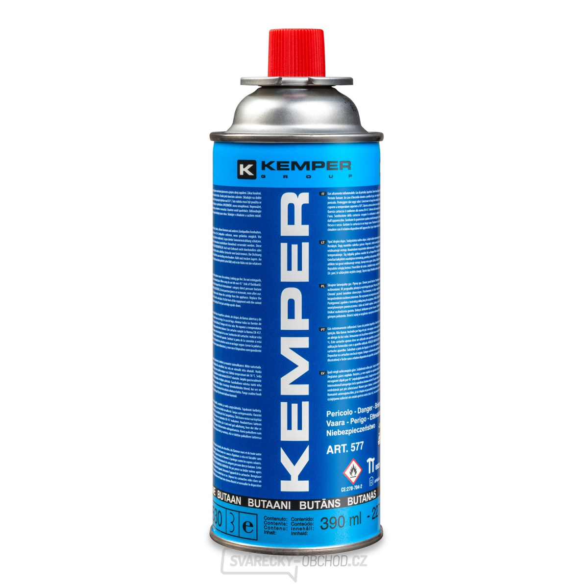 Plyn butan  227g (390ml) - bajonetový závit