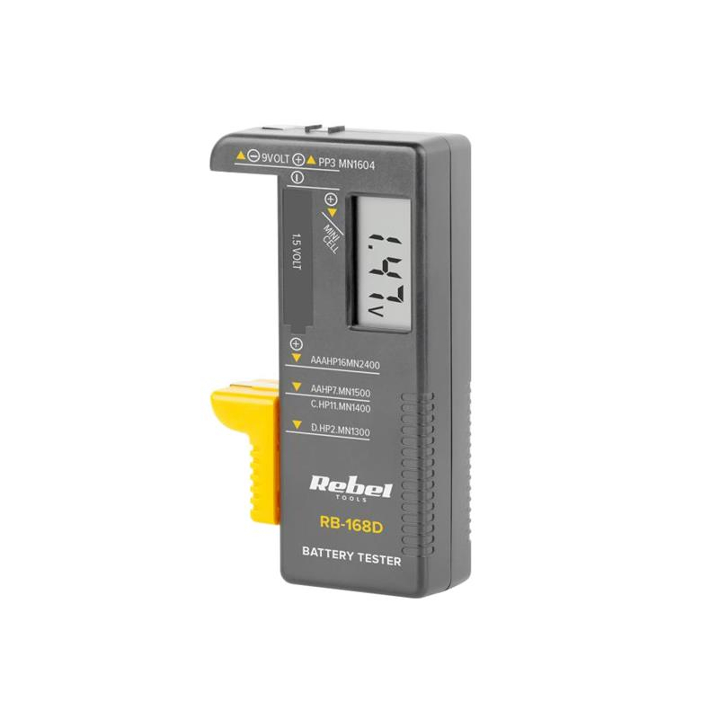 Levně Tester baterií REBEL RB-168D 07750174