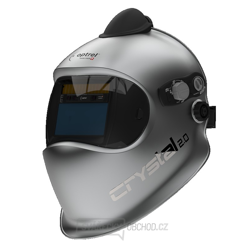 Svářečská kukla s rozvodem vzduchu Crystal 2.0 PAPR (E3000) Stříbrná