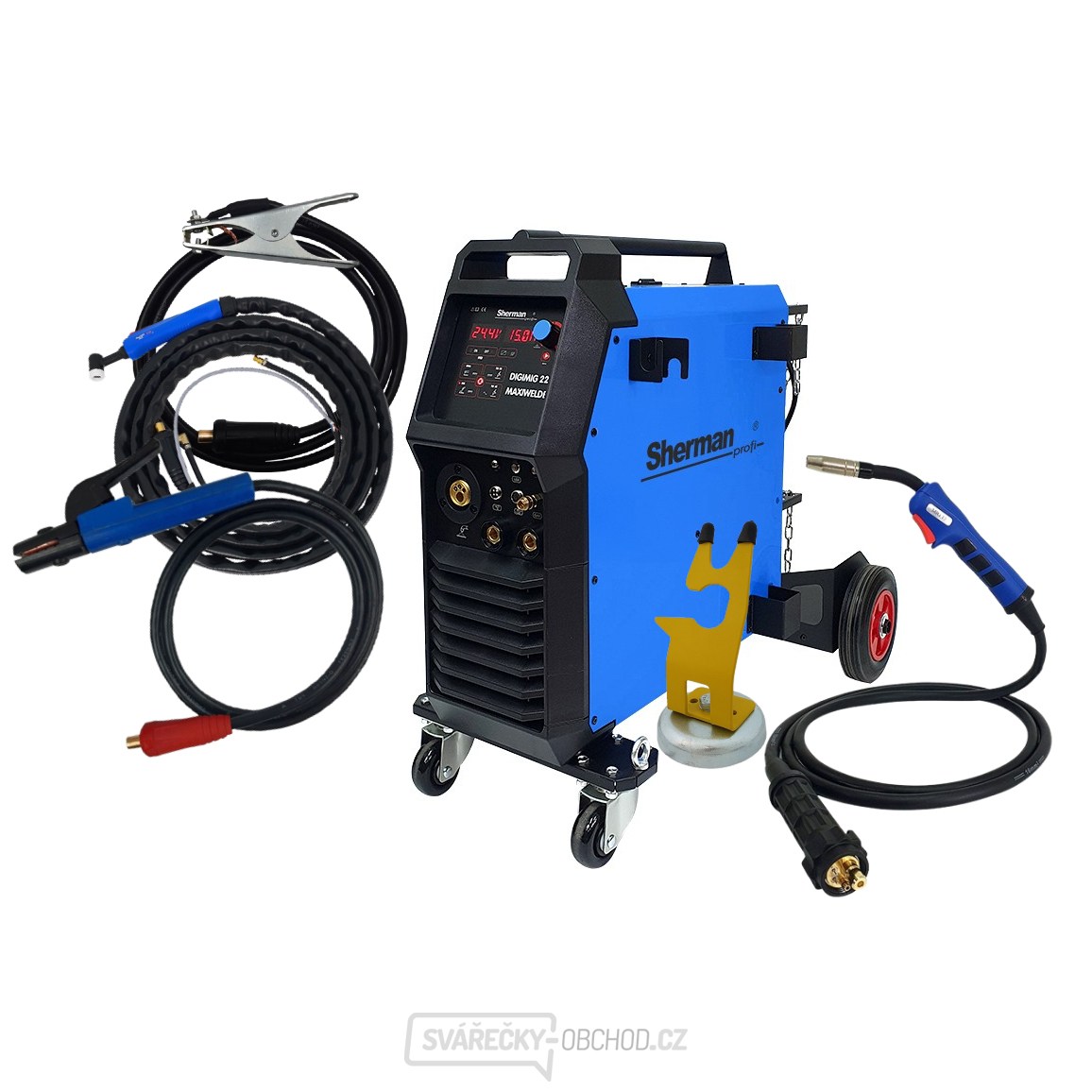 Synergická invertorová svářečka Sherman DIGIMIG 224 MAXIWELDER + Hořák + Kabely