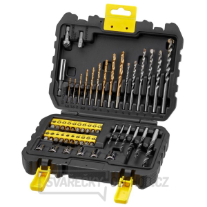 Stanley sada vrtáků do kovu Titanium/dřeva/zdiva, bity, držák bitů, hlavice, záhlubník, adaptér Stanley sada vrtáků do kovu Titanium/dřeva/zdiva, bity, držák bitů, hlavice, záhlubník, adaptér gallery main image