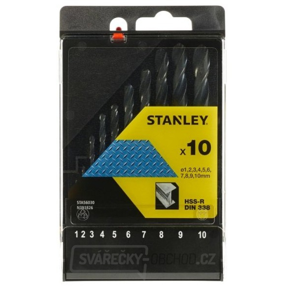 STANLEY STA56030 sada vrtáků do kovu 1-10mm