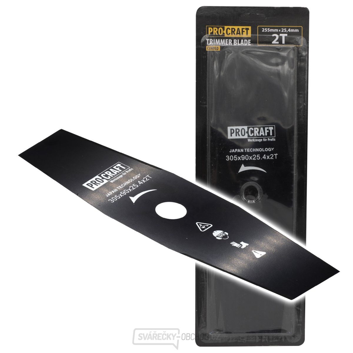 Nůž křovinořezu (305*90*25.4) 2T PROCRAFT | H-2T gallery main image