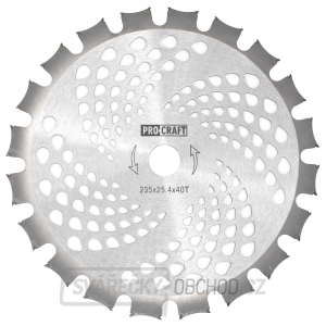 Nůž křovinořezu (D255*25.4) 40Т (oboustranný) PROCRAFT | H/P-2 Nůž křovinořezu (D255*25.4) 40Т (oboustranný) PROCRAFT | H/P-2 gallery main image