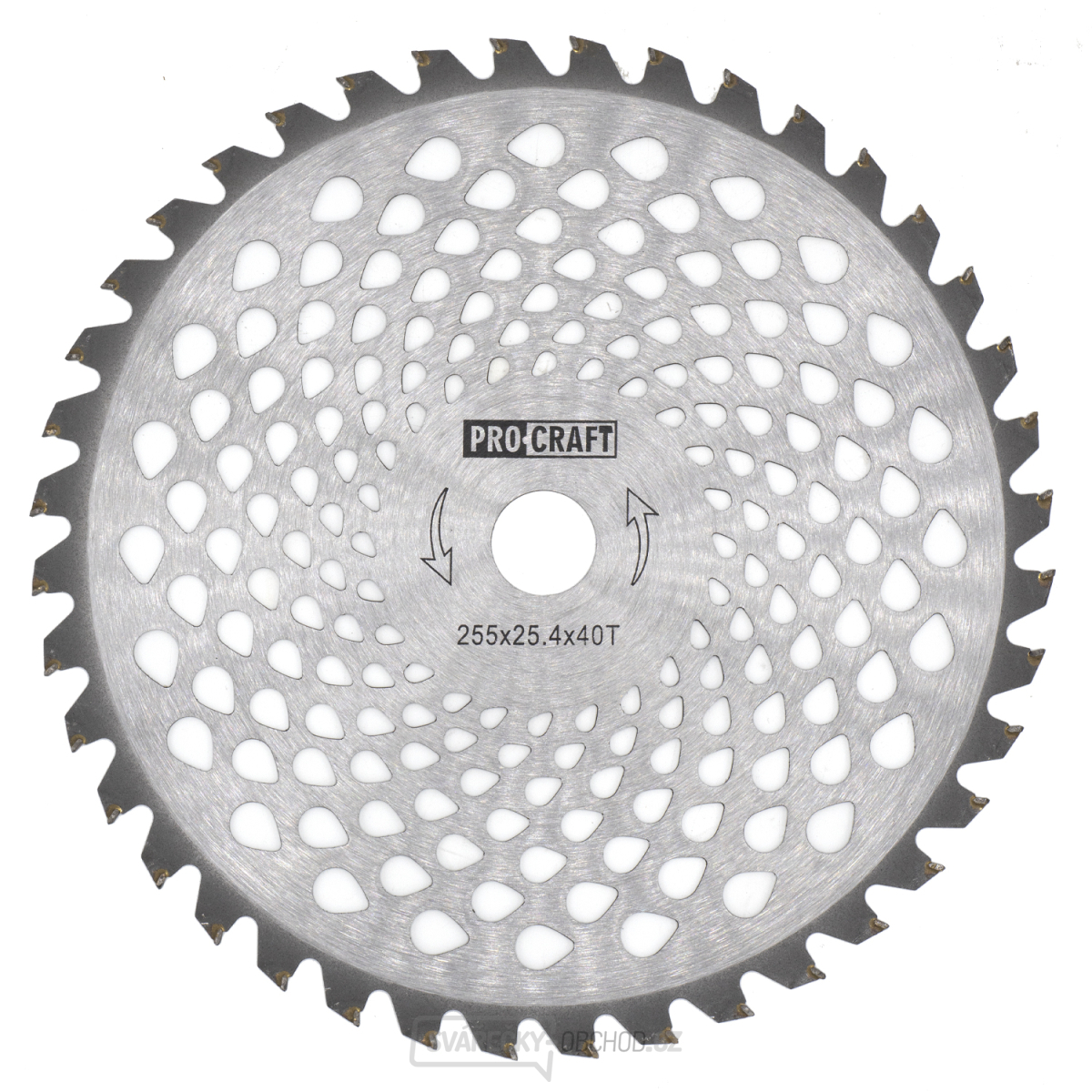 Nůž křovinořezu (kotouč) (D255*25.4) 40T karbid wolframu PROCRAFT | H/P-40T