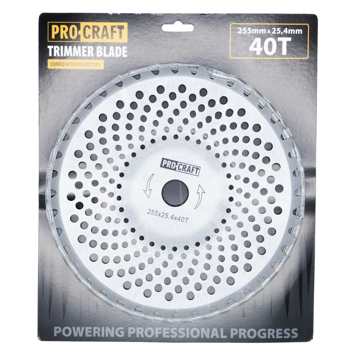 Levně Nůž křovinořezu (kotouč) (D255*25.4) 40T zaoblený PROCRAFT | H/P-1 H/P-1