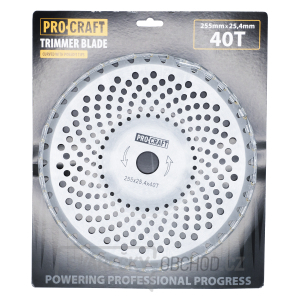 Nůž křovinořezu (kotouč) (D255*25.4) 40T zaoblený PROCRAFT | H/P-1 Nůž křovinořezu (kotouč) (D255*25.4) 40T zaoblený PROCRAFT | H/P-1 gallery main image