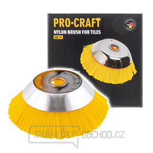 Nylonový kartáč do křovinořezu na dlažbu PROCRAFT | MR-14 gallery main image