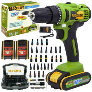 Aku vrtací šroubovák Procraft SPA18С se sadou bitů BS-32 | SPA18C/BS32 Aku vrtací šroubovák Procraft SPA18С se sadou bitů BS-32 | SPA18C/BS32 gallery main image