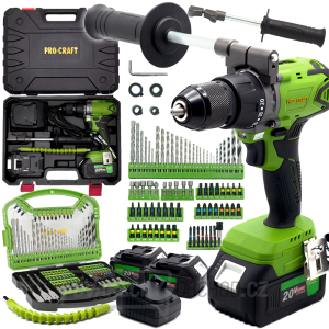 Aku vrtací šroubovák s příklepem Procraft SPA18BL Brushless se sadou bitů DBS-101 | SPA18BL/DBS101 gallery main image