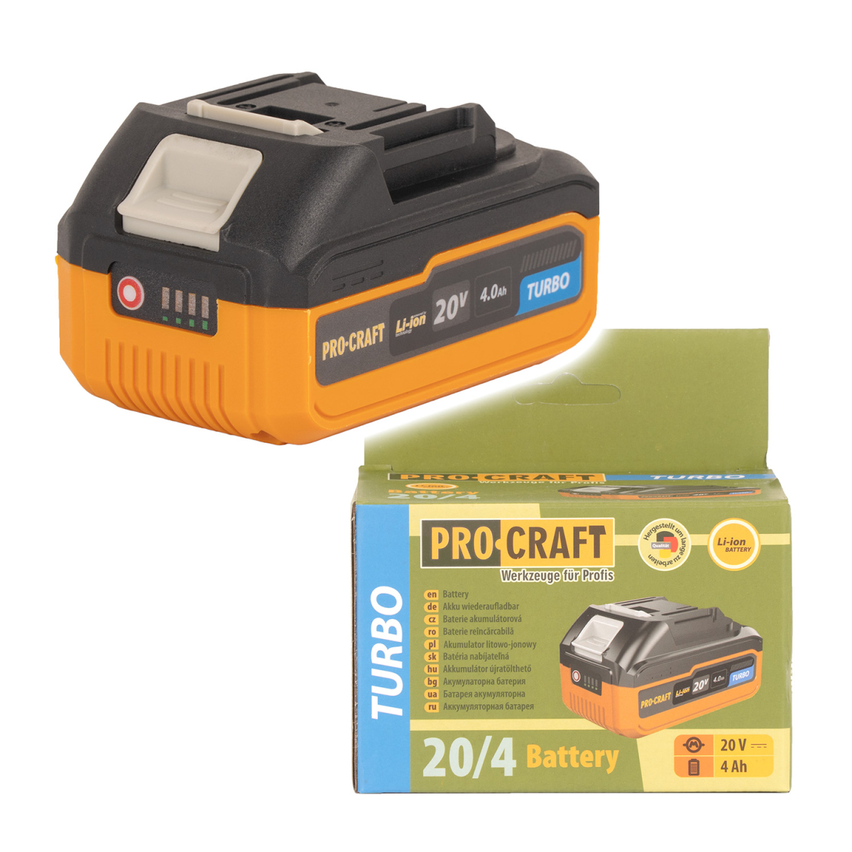 Levně Baterie akumulátorová Procraft 20/4 Turbo | 20/4 Turbo 20/4 Turbo