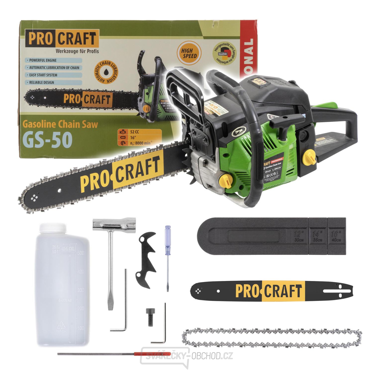 Benzínová řetězová pila Procraft GS-50 | GS-50