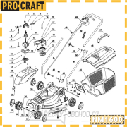 Elektrická sekačka na trávu Procraft NM1600 | NM1600 Elektrická sekačka na trávu Procraft NM1600 | NM1600 náhled