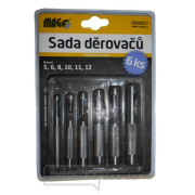 Sada děrovačů - 5, 6, 8, 10, 11, 12mm gallery main image