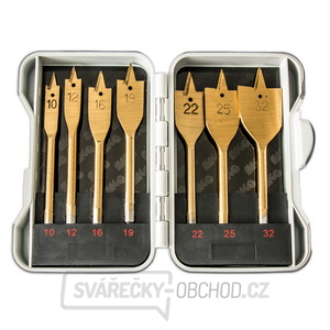 Sada plochých vrtáků do dřeva 10,12,16,19,22,25,32mm TITAN