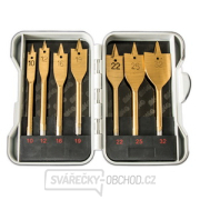 Sada plochých vrtáků do dřeva 10,12,16,19,22,25,32mm TITAN Sada plochých vrtáků do dřeva 10,12,16,19,22,25,32mm TITAN gallery main image